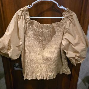 NWT And  Now This Blouse Tan Sz 3X